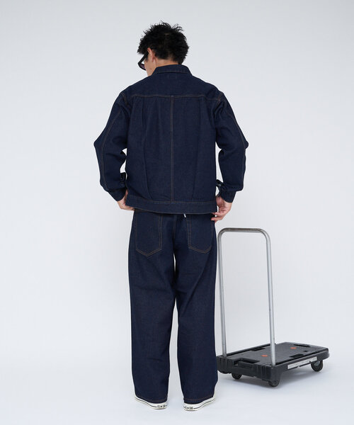 CONES BOSS（コーンズボス）の「【CONESBOSS/コーンズボス】ワイドストレートデニムパンツ（デニムパンツ・メンズ・ブラウン/インディゴブルー/ブルー・MEDIUM/SMALL）」の4枚目の写真