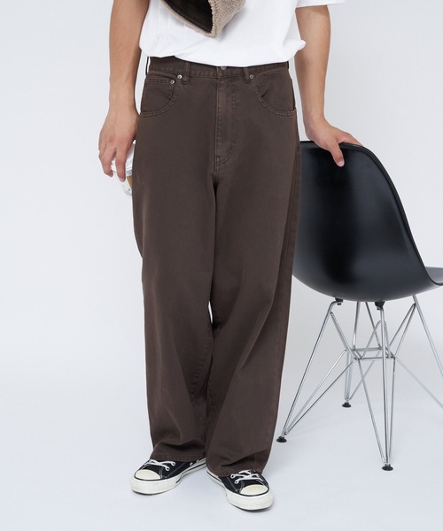 CONES BOSS（コーンズボス）の「【CONESBOSS/コーンズボス】ワイドストレートデニムパンツ（デニムパンツ・メンズ・ブラウン/インディゴブルー/ブルー・MEDIUM/SMALL）」の2枚目の写真