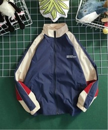 COMON＋（コモンプラス）の「レトロ感のあるトラックジャケットタイプウインドブレーカー（ブルゾン）」