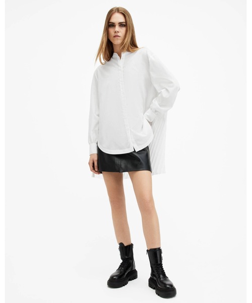 PERCY PLEATED RELAXED FIT SHIRT | PERCY プリーツ リラックス フィット シャツ（シャツ/ブラウス）｜ALLSAINTS（オールセインツ）