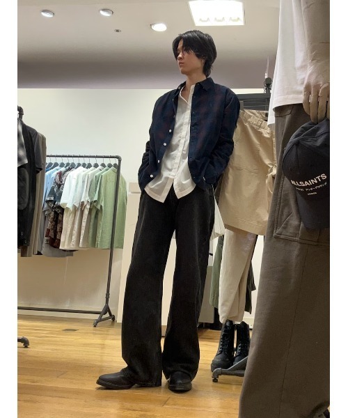 PERCY PLEATED RELAXED FIT SHIRT | PERCY プリーツ リラックス フィット シャツ（シャツ/ブラウス）｜ALLSAINTS（オールセインツ）