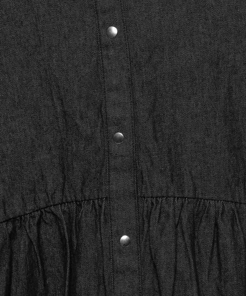 LOWRYS FARM(ローリーズファーム)の「バンドカラーフレアスリーブ8S 116611(シャツ/ブラウス・レディース・ブラック/ダークブラウン/ピンク/アイボリー/ブルー・FREE)」の17枚目の写真