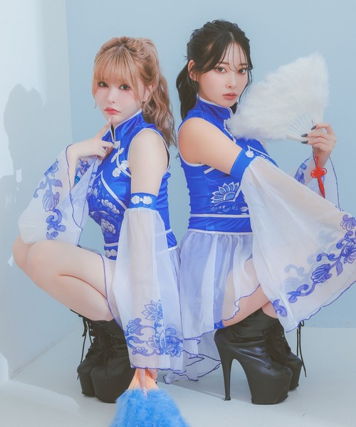 チャイナ服 上下セット 90cm コスチューム カンフー 中国