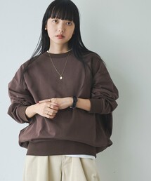 【WELLTECT 】裏毛フォルムクルースウェット