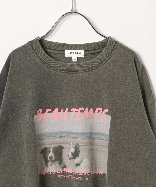 LEPSIM（レプシィム）の「【KIDS】アニマルフォトロンT　149240（Tシャツ/カットソー・キッズ・チャコールグレー/オフホワイト・140/120）」の16枚目の写真