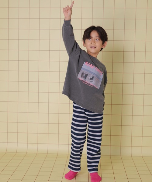 LEPSIM（レプシィム）の「【KIDS】アニマルフォトロンT　149240（Tシャツ/カットソー・キッズ・チャコールグレー/オフホワイト・140/120）」の12枚目の写真