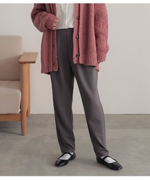 カットジョーゼットタックテーパードパンツ