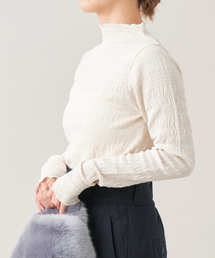 IENA LA BOUCLE ウェーブラッセルハイネックプルオーバー