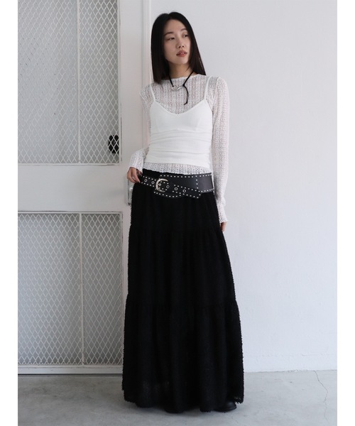 Didot.showroom(ディドット ショールーム)の「【DIDOT.】ファーフレアスカート(スカート・レディース・ブラック/アイボリー・FREE)」の14枚目の写真