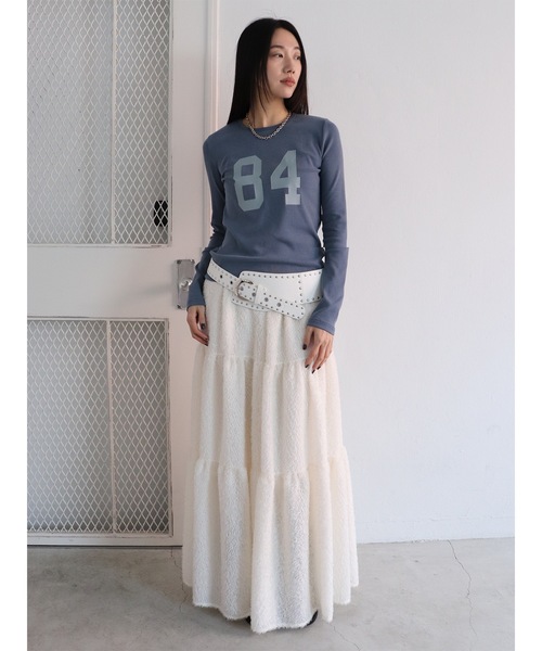 Didot.showroom(ディドット ショールーム)の「【DIDOT.】ファーフレアスカート(スカート・レディース・ブラック/アイボリー・FREE)」の3枚目の写真