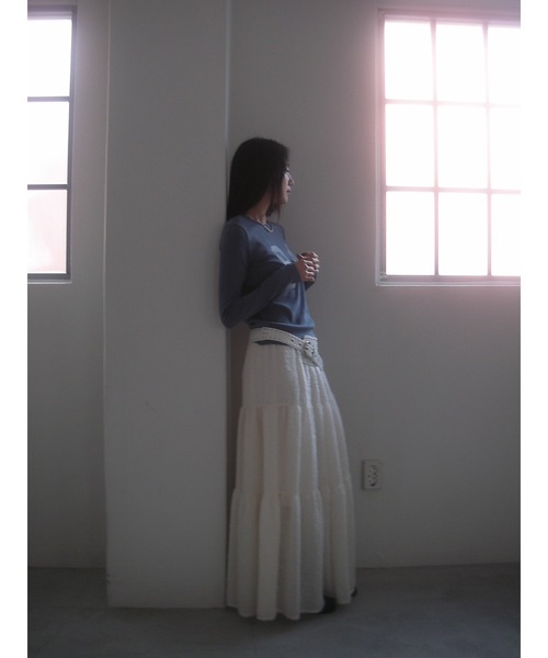 Didot.showroom(ディドット ショールーム)の「【DIDOT.】ファーフレアスカート(スカート・レディース・ブラック/アイボリー・FREE)」の4枚目の写真
