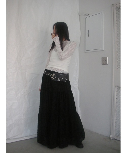 Didot.showroom(ディドット ショールーム)の「【DIDOT.】ファーフレアスカート(スカート・レディース・ブラック/アイボリー・FREE)」の12枚目の写真