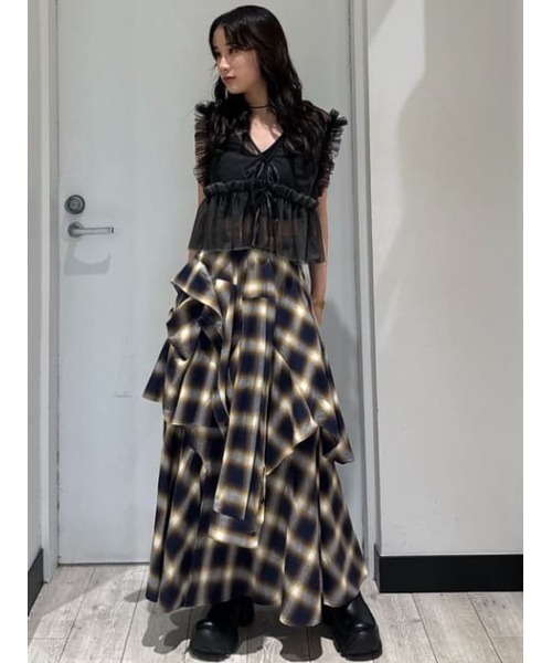 aere アエレ　2way tulle vest 38 チュールベスト aere アエレ2way tulle vest 38 チュールベスト