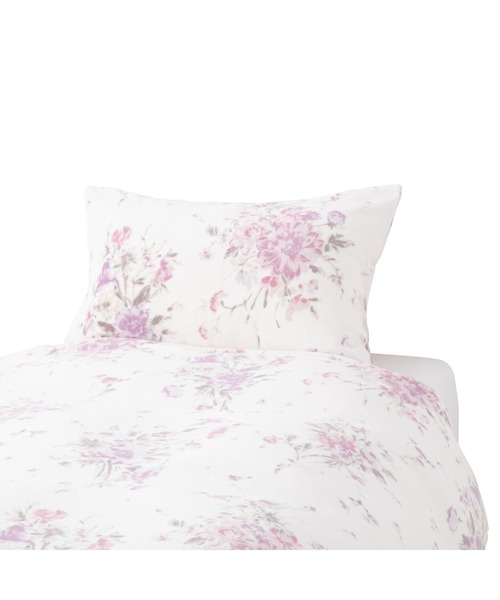 セール】WARMY ボタニカルフラワー まくらカバー 700×500 ピンク（寝具