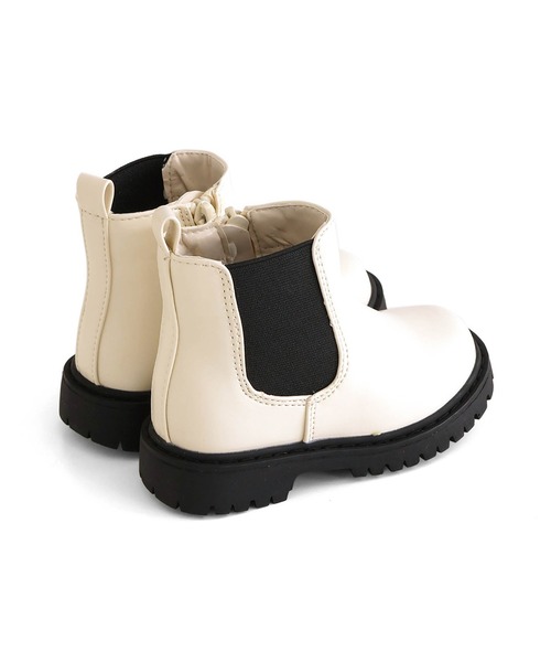 F.O.KIDS（エフオーキッズ）の「F.O.KIDS/エフオーキッズ サイドゴアブーツ（ブーツ・キッズ・ブラック/アイボリー・18/17/19）」の3枚目の写真