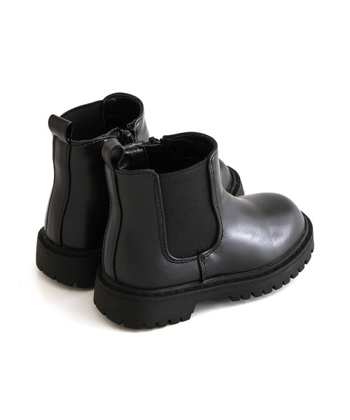 F.O.KIDS（エフオーキッズ）の「F.O.KIDS/エフオーキッズ サイドゴアブーツ（ブーツ・キッズ・ブラック/アイボリー・18/17/19）」の4枚目の写真