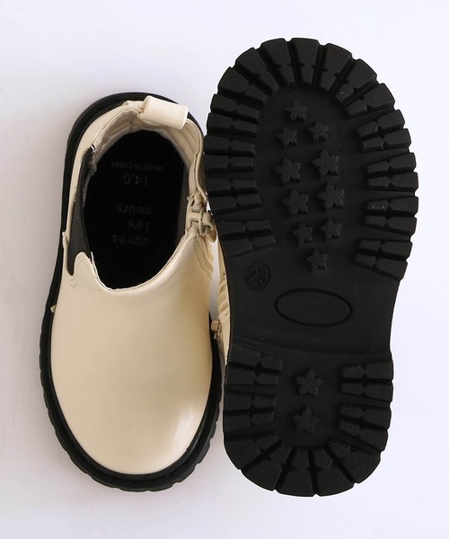 F.O.KIDS（エフオーキッズ）の「F.O.KIDS/エフオーキッズ サイドゴアブーツ（ブーツ・キッズ・ブラック/アイボリー・18/17/19）」の10枚目の写真