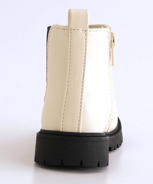 F.O.KIDS（エフオーキッズ）の「F.O.KIDS/エフオーキッズ サイドゴアブーツ（ブーツ・キッズ・ブラック/アイボリー・18/17/19）」の9枚目の写真