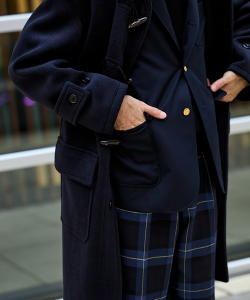 AUBERGE × Brilla per il gusto / TREVOR ネイビー ウール ダッフル