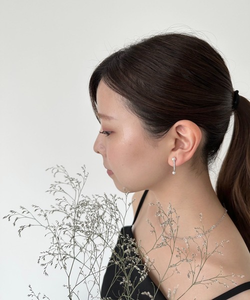 ciite'(シーテ)の「double pearl Bijou Pierce (両耳用)(ピアス(両耳用)・レディース・ゴールド/シルバー・FREE)」の2枚目の写真