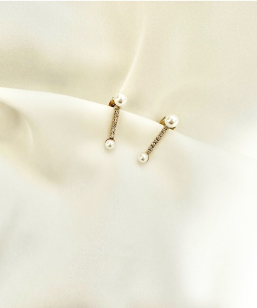 ciite'(シーテ)の「double pearl Bijou Pierce (両耳用)(ピアス(両耳用)・レディース・ゴールド/シルバー・FREE)」の10枚目の写真