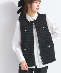PICCIN | 【WEB限定】ツイードパールジレ(ベスト)