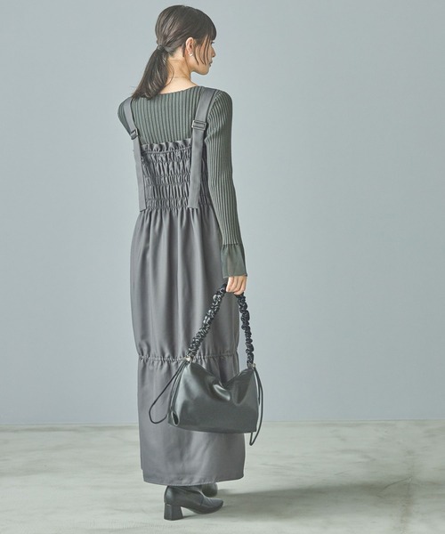 LAKOLE（ラコレ）の「2WAYギャザーショルダーバッグ / 145310（ショルダーバッグ・レディース・アイボリー/ブラック/ベージュ・FREE）」の7枚目の写真