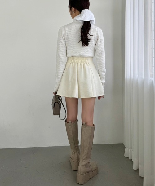 one after another NICE CLAUP(ワンアフターアナザーナイスクラップ)の「マチ付きフレアスカート(スカート・レディース・ブルー系その他/アイボリー/ブラック/ブラウン系その他・SMALL/MEDIUM)」の13枚目の写真