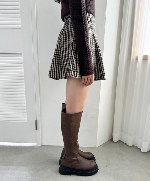 one after another NICE CLAUP(ワンアフターアナザーナイスクラップ)の「マチ付きフレアスカート(スカート・レディース・ブルー系その他/アイボリー/ブラック/ブラウン系その他・SMALL/MEDIUM)」の17枚目の写真