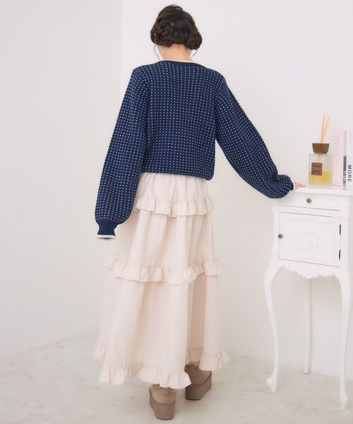 ems excite（エムズエキサイト）の「ノルディックNTPO（ニット/セーター・レディース・オフホワイト/ブルー/レッド・FREE）」の10枚目の写真