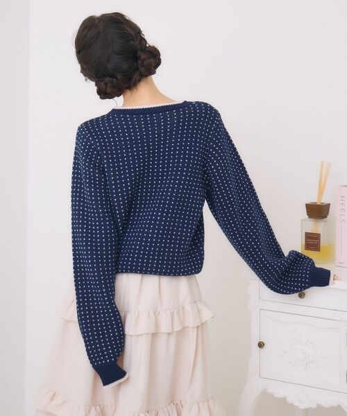 ems excite（エムズエキサイト）の「ノルディックNTPO（ニット/セーター・レディース・オフホワイト/ブルー/レッド・FREE）」の6枚目の写真