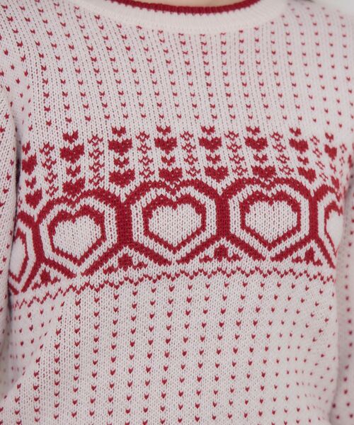 ems excite（エムズエキサイト）の「ノルディックNTPO（ニット/セーター・レディース・オフホワイト/ブルー/レッド・FREE）」の18枚目の写真