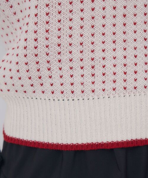 ems excite（エムズエキサイト）の「ノルディックNTPO（ニット/セーター・レディース・オフホワイト/ブルー/レッド・FREE）」の16枚目の写真