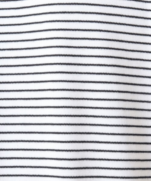 NOLLEY’S（ノーリーズ）の「《ビジカジ対応》セミシルケットスムース ボーダードレスT長袖 24AW（Tシャツ/カットソー・メンズ・ホワイト/ブラック/キナリ・XL/L/M/S）」の18枚目の写真