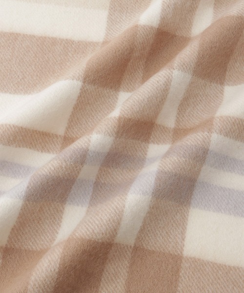 ROPE' PICNIC(ロペピクニック)の「ウールチェックストール(ストール/ショール・レディース・チャコールグレー/ライトグレー/ベージュ・FREE)」の14枚目の写真
