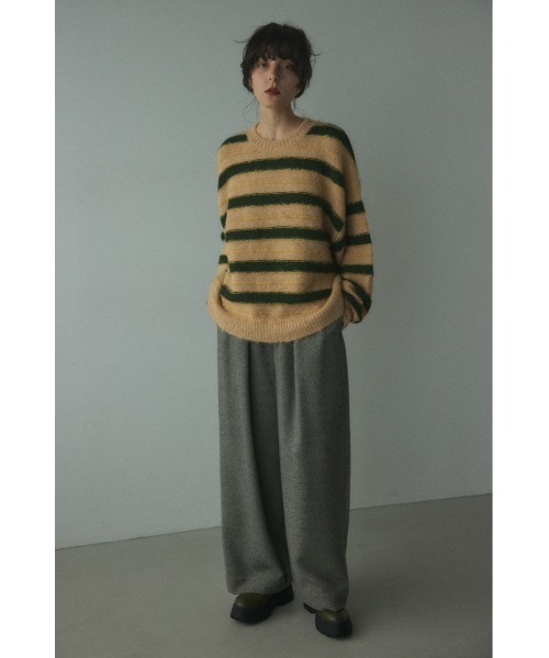 BLACK BY MOUSSY（ブラックバイマウジー）の「border knit tops