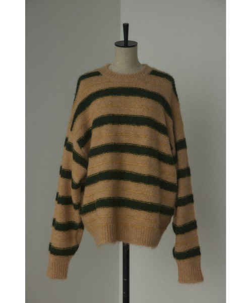 BLACK BY MOUSSY（ブラックバイマウジー）の「border knit tops