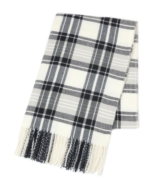 GLOBAL WORK（グローバルワーク）の「静電軽減柄ストール/132229（マフラー・レディース・ネイビー/ベージュ/イエロー/ブラウン/グレー系2/グレー系5/ブラック・ONE SIZE）」の2枚目の写真