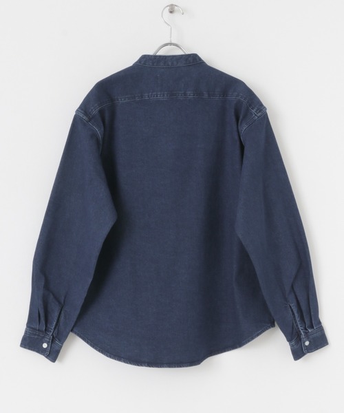 URBAN RESEARCH Sonny Label（アーバンリサーチサニーレーベル）の「10オンスデニムバンドカラーシャツ（シャツ/ブラウス・メンズ・ブラック/インディゴブルー・MEDIUM/LARGE）」の22枚目の写真