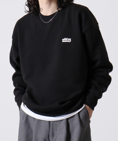FUNALIVE(ファンアライブ)の「COSBY Fleece-lined oversized sweatshirt / 裏起毛 オーバーサイズスウェットトレーナー unisex(スウェット・メンズ・ブラック系1/ブラック/オフホワイト/杢グレー/チャコールアッシュ/ダークグリーン/ホワイト系1/ネイビー・L/M/XL)」の9枚目の写真