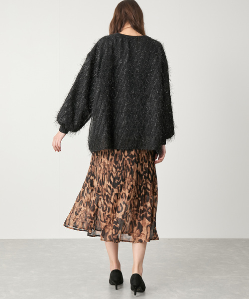 Jayro(ジャイロ)の「アニマルプリーツスカート(スカート・レディース・ダークブラウン/グレー・FREE)」の7枚目の写真