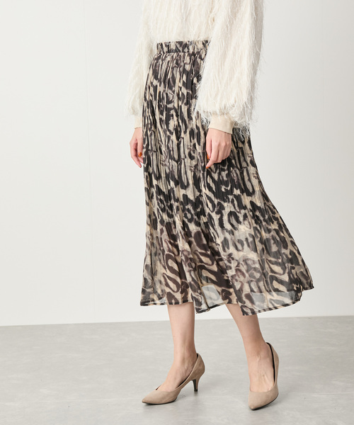 Jayro(ジャイロ)の「アニマルプリーツスカート(スカート・レディース・ダークブラウン/グレー・FREE)」の9枚目の写真