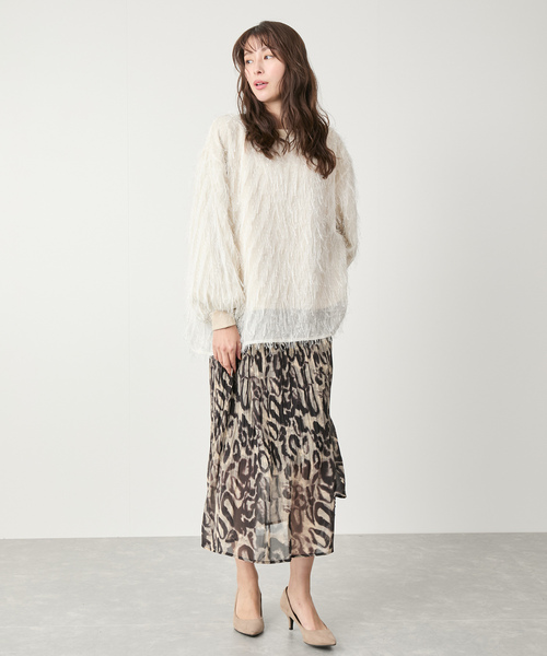 Jayro(ジャイロ)の「アニマルプリーツスカート(スカート・レディース・ダークブラウン/グレー・FREE)」の10枚目の写真