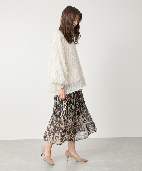 Jayro(ジャイロ)の「アニマルプリーツスカート(スカート・レディース・ダークブラウン/グレー・FREE)」の11枚目の写真