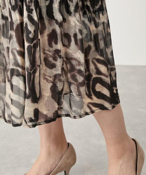 Jayro(ジャイロ)の「アニマルプリーツスカート(スカート・レディース・ダークブラウン/グレー・FREE)」の14枚目の写真