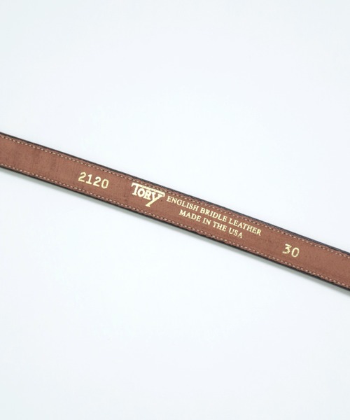 邦楽 MANDYLION: Keather TORY LEATHER] 3/4 BRIDLE LEATHER RAISECD BELT | Domingo
