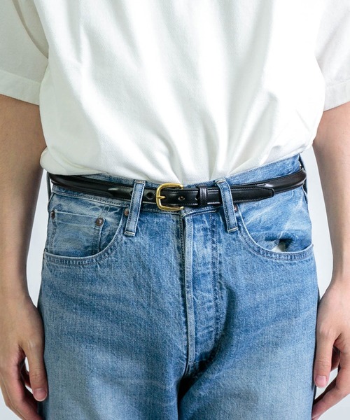 TORY LEATHER] 3/4 BRIDLE LEATHER RAISECD BELT（ベルト