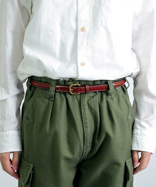 TORY LEATHER] 3/4 BRIDLE LEATHER RAISECD BELT | Domingo（ドミンゴ