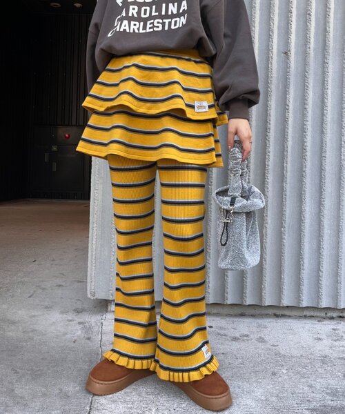 セール】【HELLO.SANFRANCISCO】マルチボーダーニットミニ