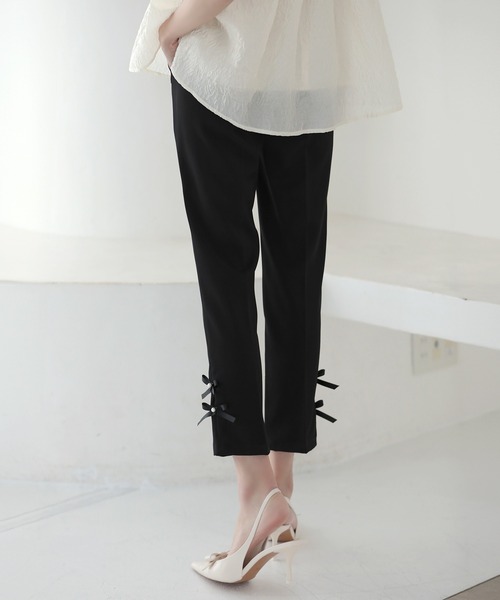 MERAKI(メラキ)の「サイドリボンパンツ(その他パンツ・レディース・ホワイト/ブラック/ミント/ブルー/ピンク・M/L/S)」の13枚目の写真